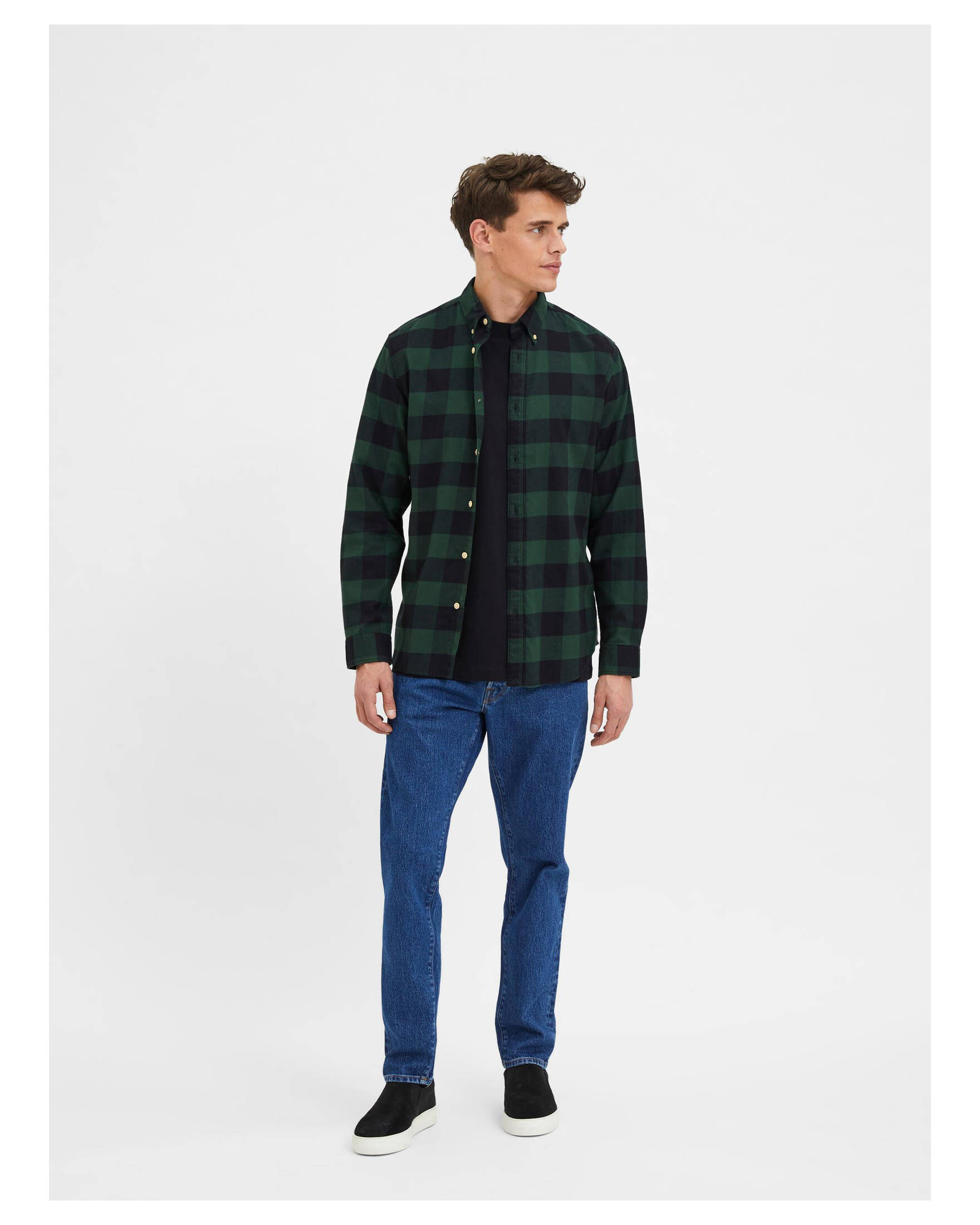 Selected Homme| Herren Flanellhemd SLHSLIMFLANNEL SHIRT Slim Fit Langarm