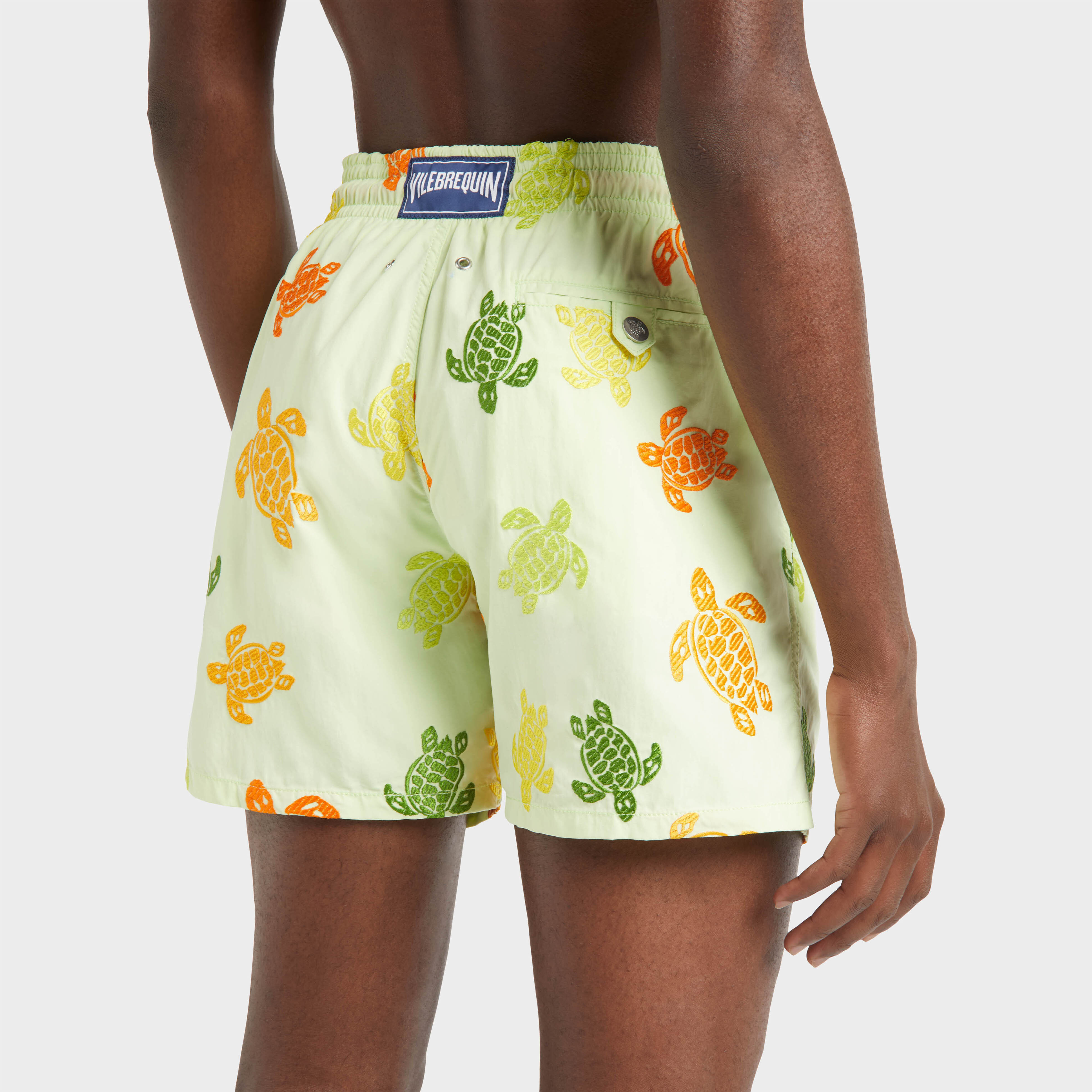 Maillot de Bain Homme Brodé Tortue Multicolore