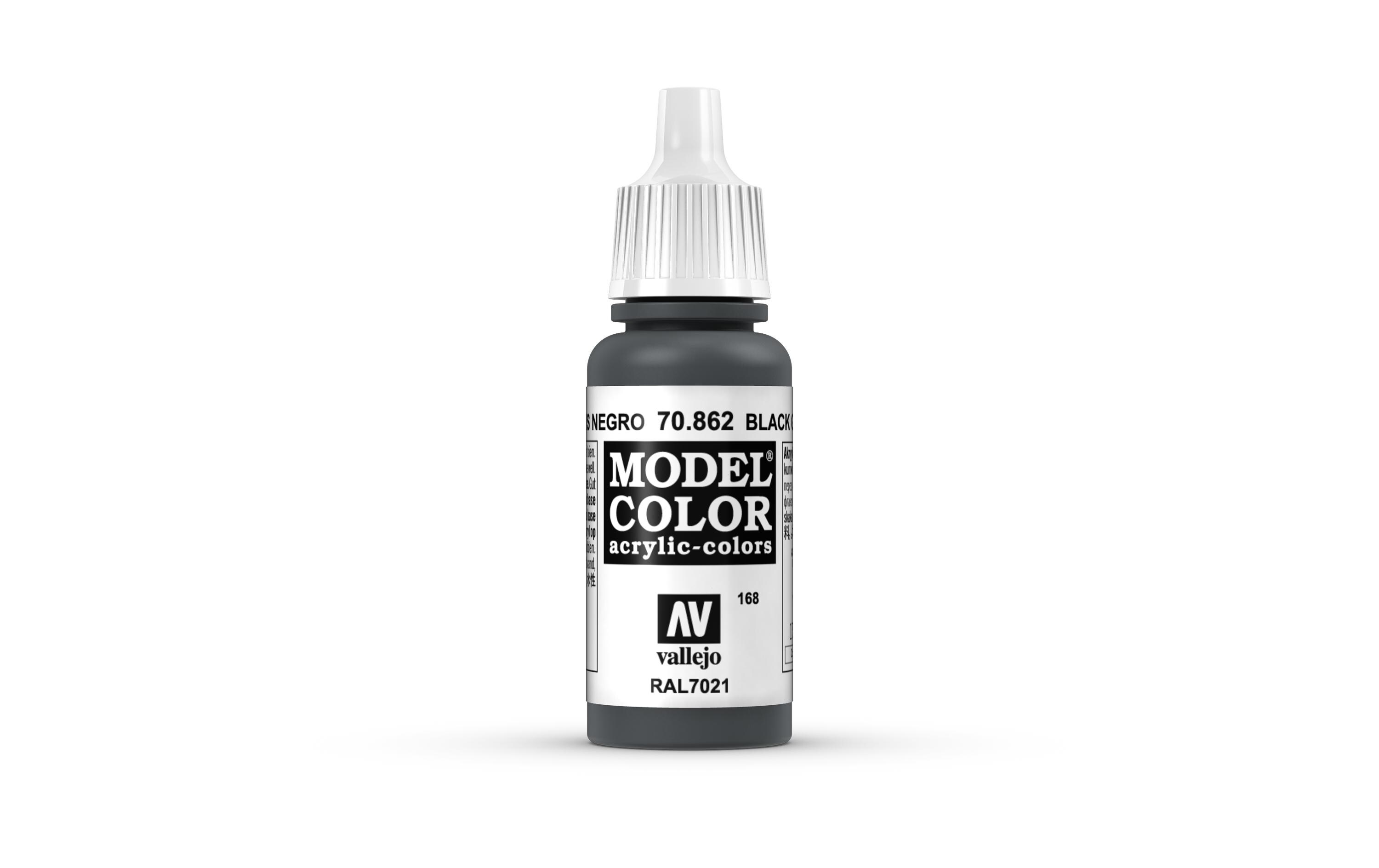 Acrylfarbe Matt, Schwarzgrau 17 mlModel Color Black Grey