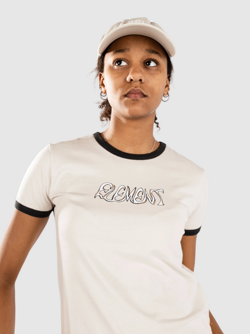 Element Yarnhill Ringer T-Shirt oat milk