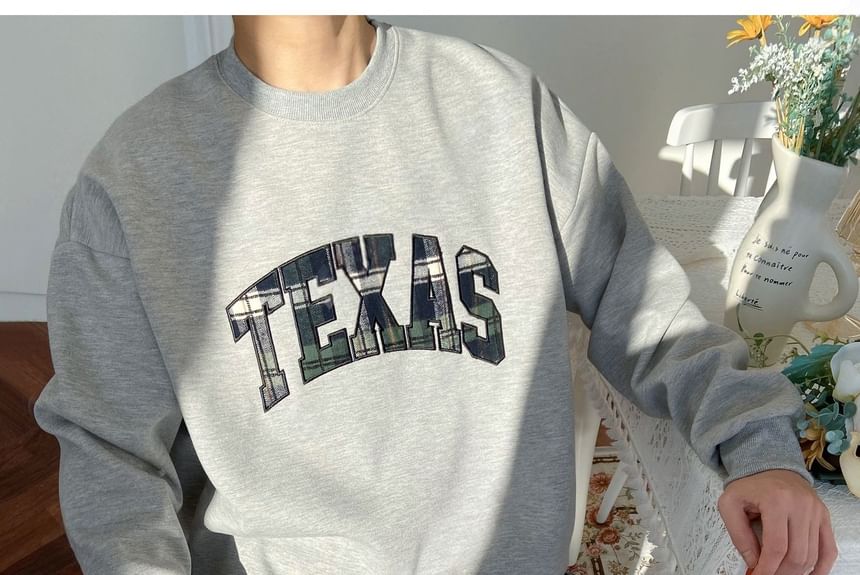 SeoulPop - Geruite Letters Sweatshirt