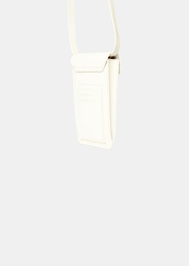 Pochette 8 Bisécrue en cuir