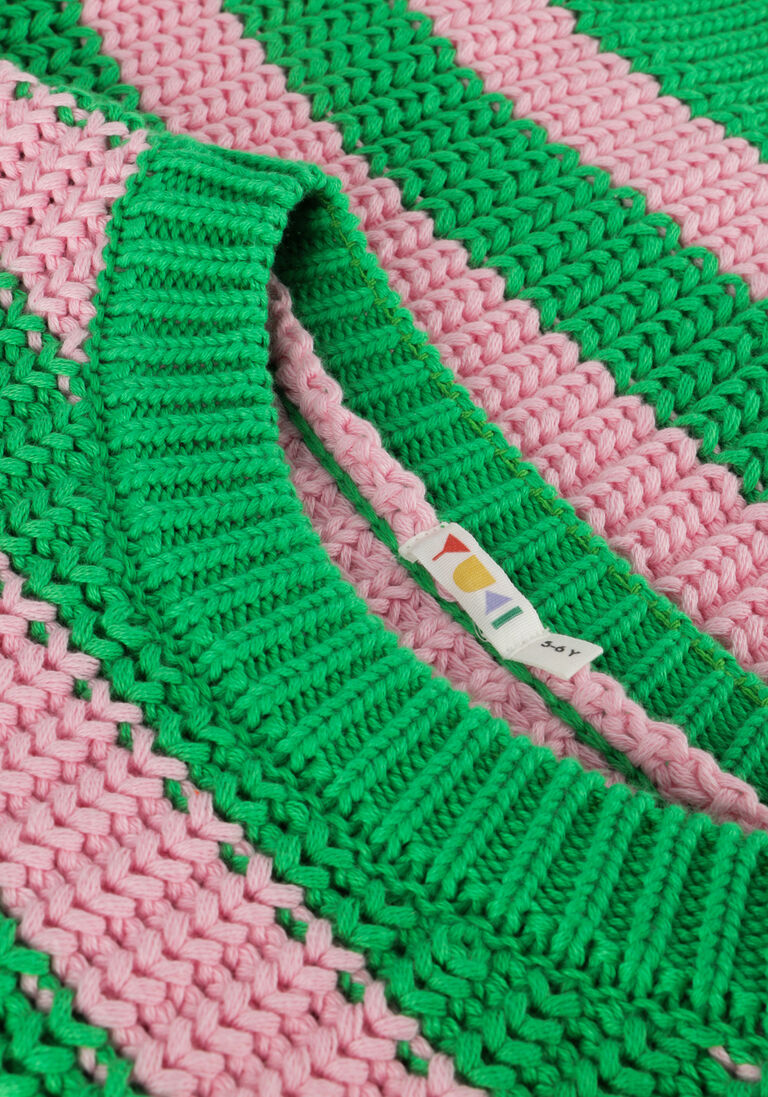 YUKI KIDSWEAR groene yuki kidswear trui chunky knitted sweater