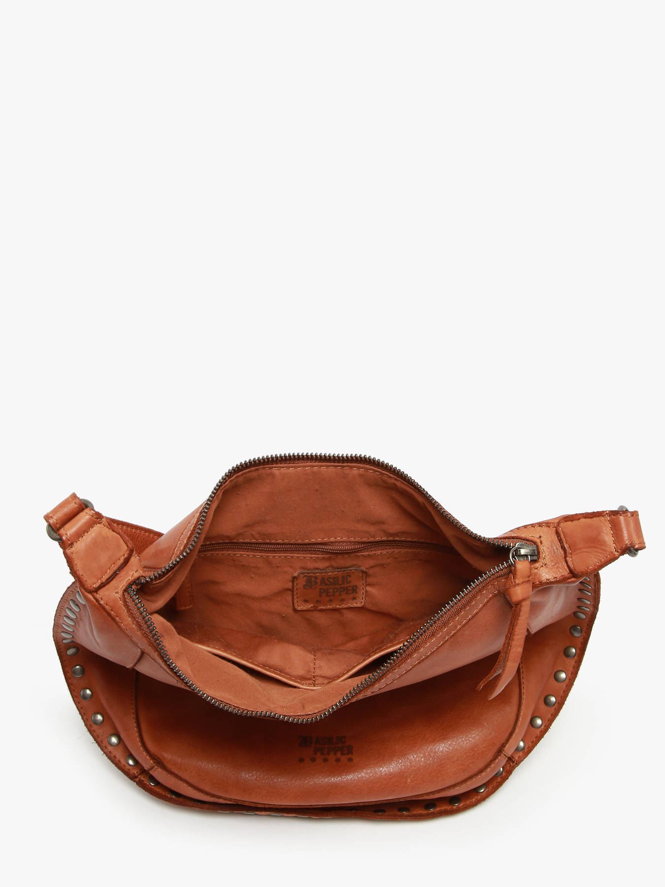 Sac bandoulire Barcelone cuir BASILIC PEPPER
