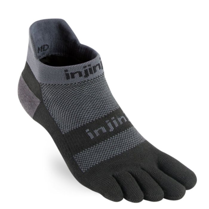 Injinji Unisex Strømper Performance Run Mid Weight No-Show Grå