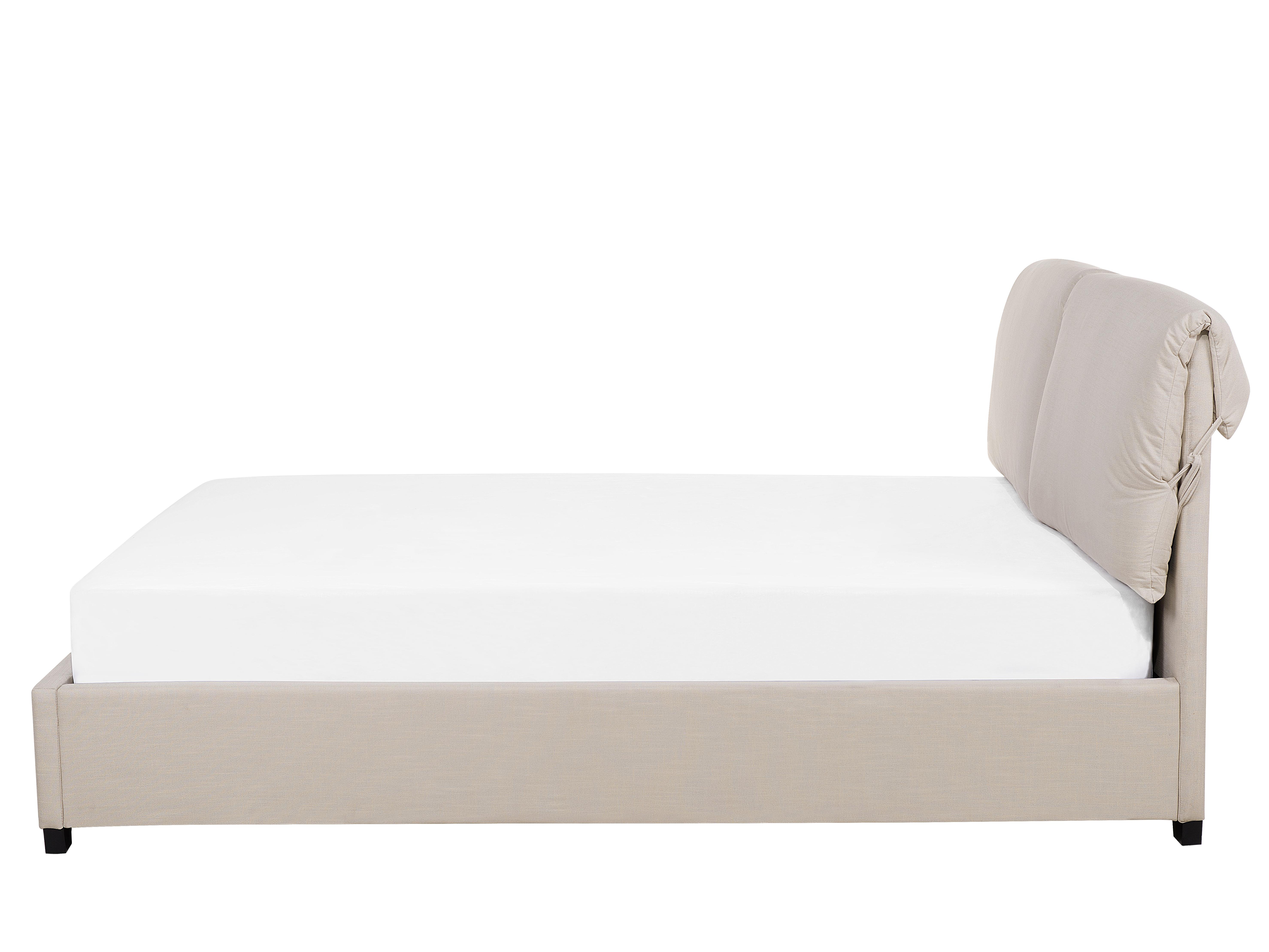 Bed Stof BELFORT 180 x 200 cm Lichtbeige