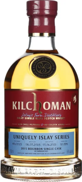KILCHOMAN AN SAMHRADH 2015 BOURBON SINGLE CASK 70CL