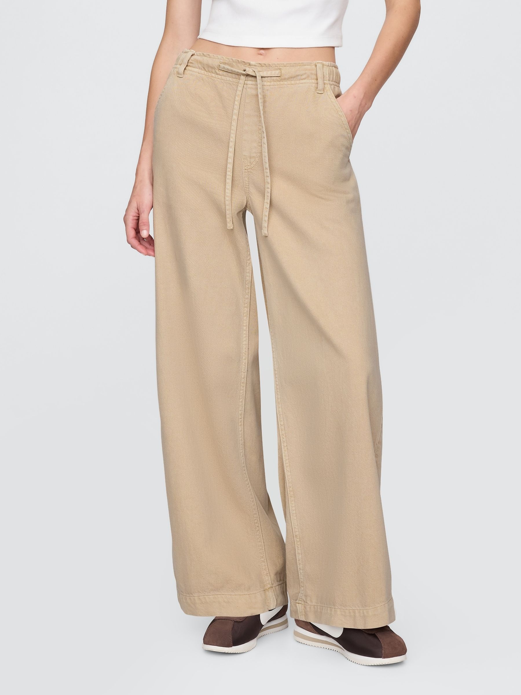 Gap UltraSoft Easy Baggy jeans met halfhoge taille