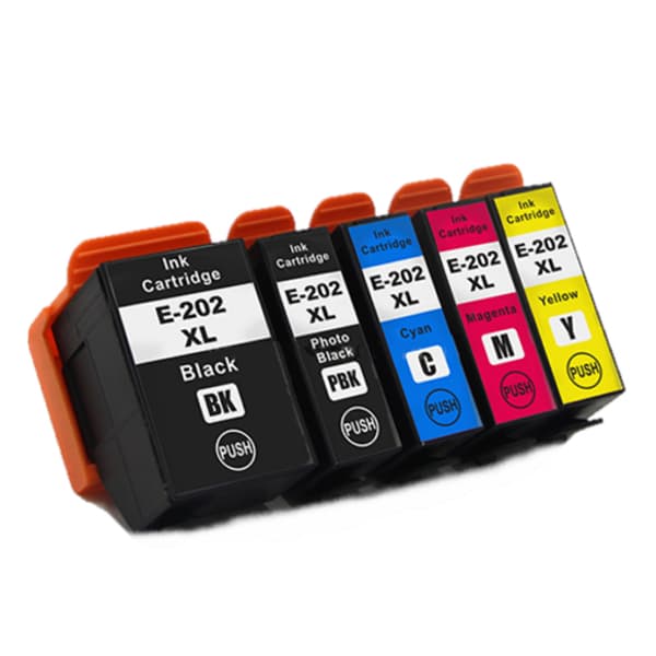 Kompatibel - Epson 202 XL blekkpatron combo pack 5 stk - PBK/BK/C/M/Y 66 ml