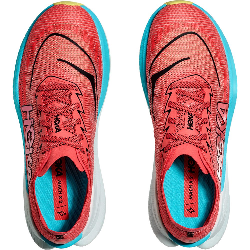 HOKA Mach X 2 Laufschuhe Herren grapefruit