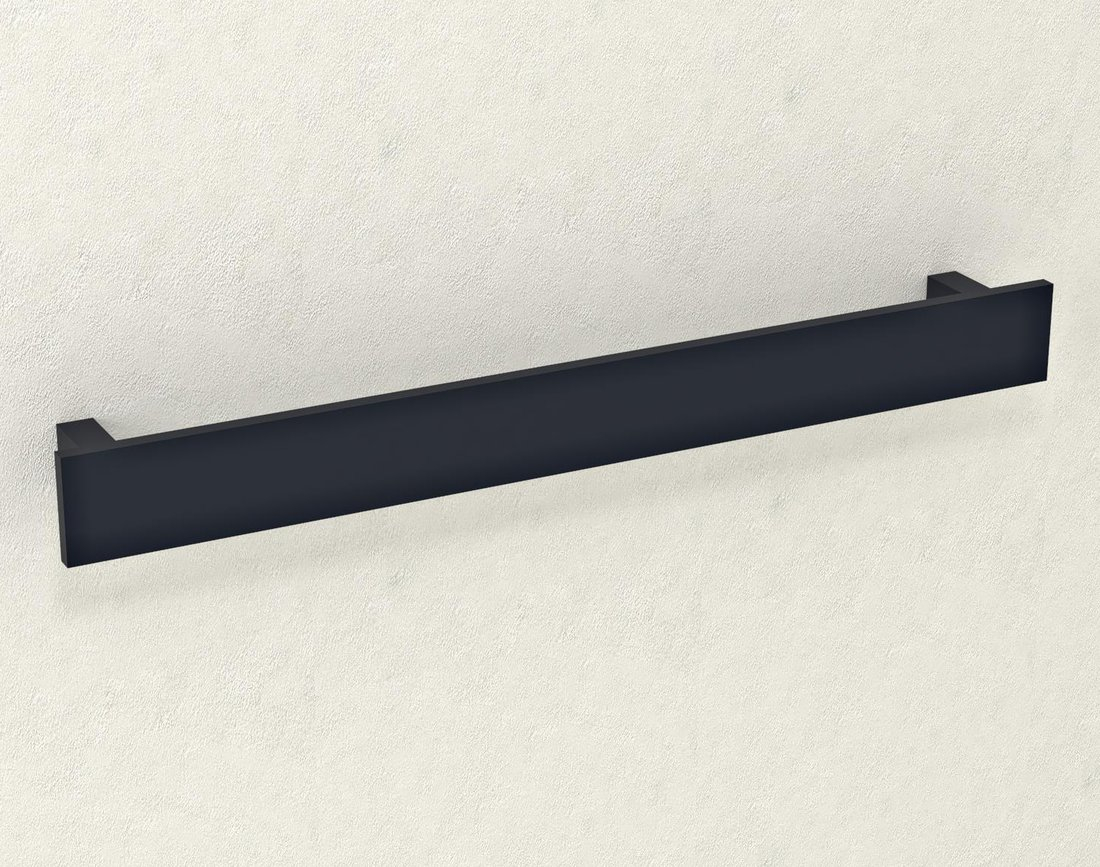 Sapho Patron handdoekhouder 60cm mat zwart