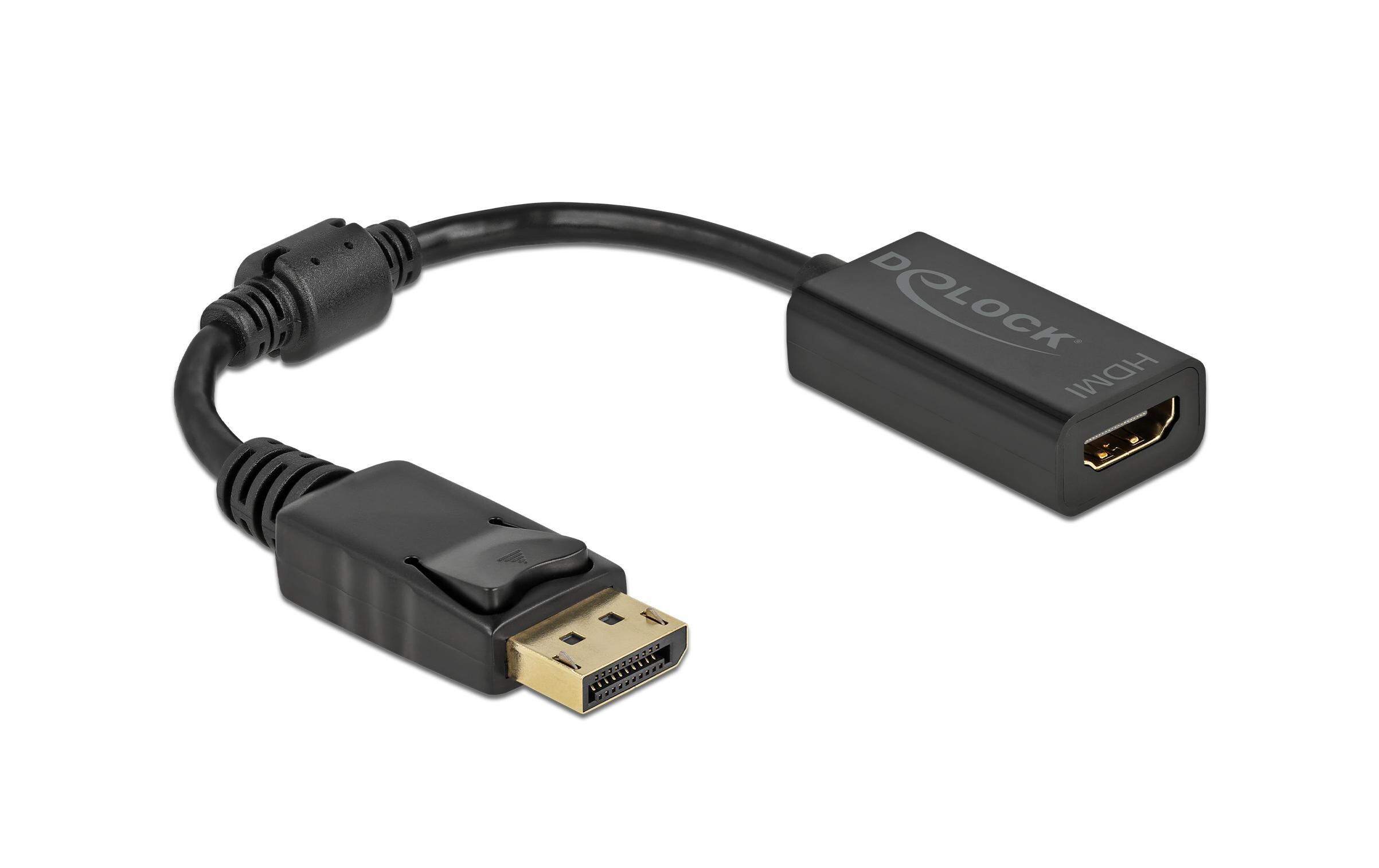 Adapter Passiv DisplayPort - HDMIAdapter DisplayPort 1.1 Stecker zu HDMI Buchse Passiv schwarz