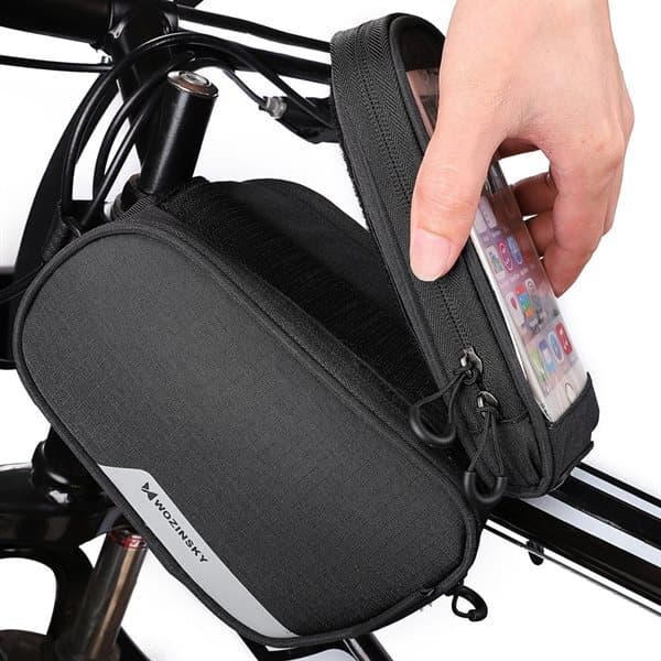 Wozinsky Taske til cykelrammen med mobilholder 1,5L