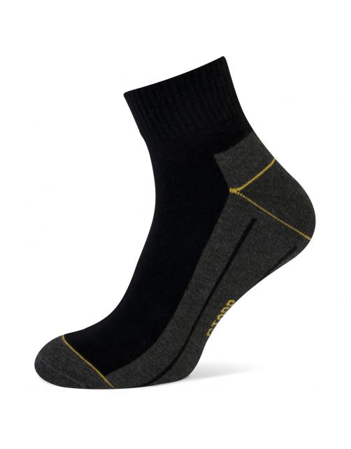 Stapp Yellow Herensok Yellow Quarter Coolmax Zwart - Sokken