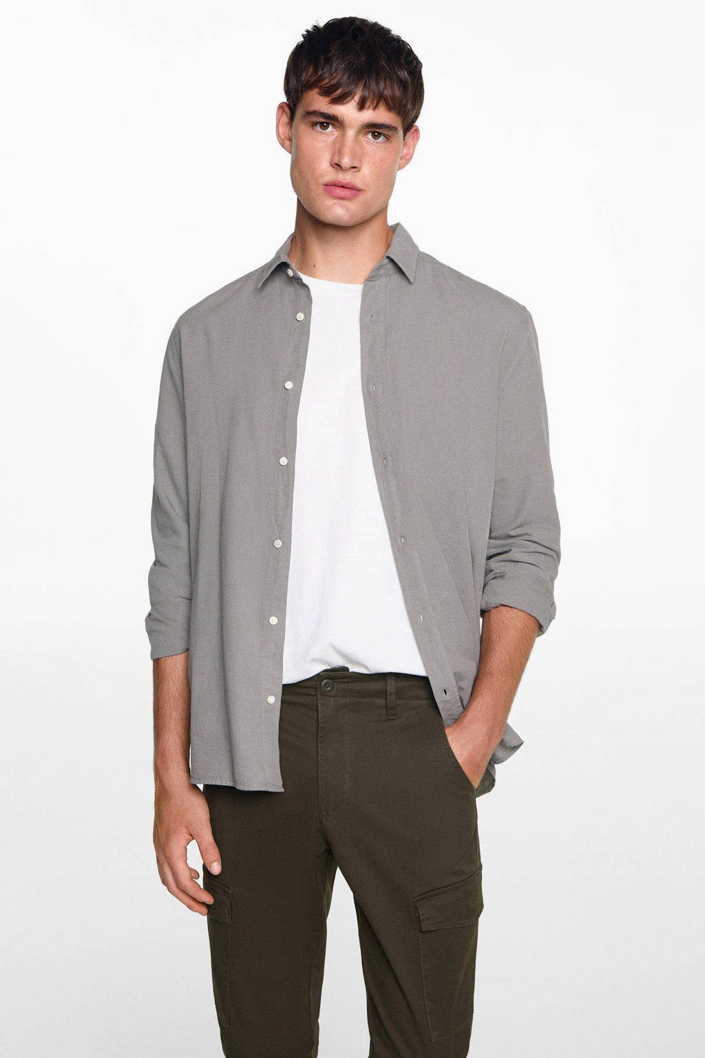 MANGO TEEN cargobroek middengroen