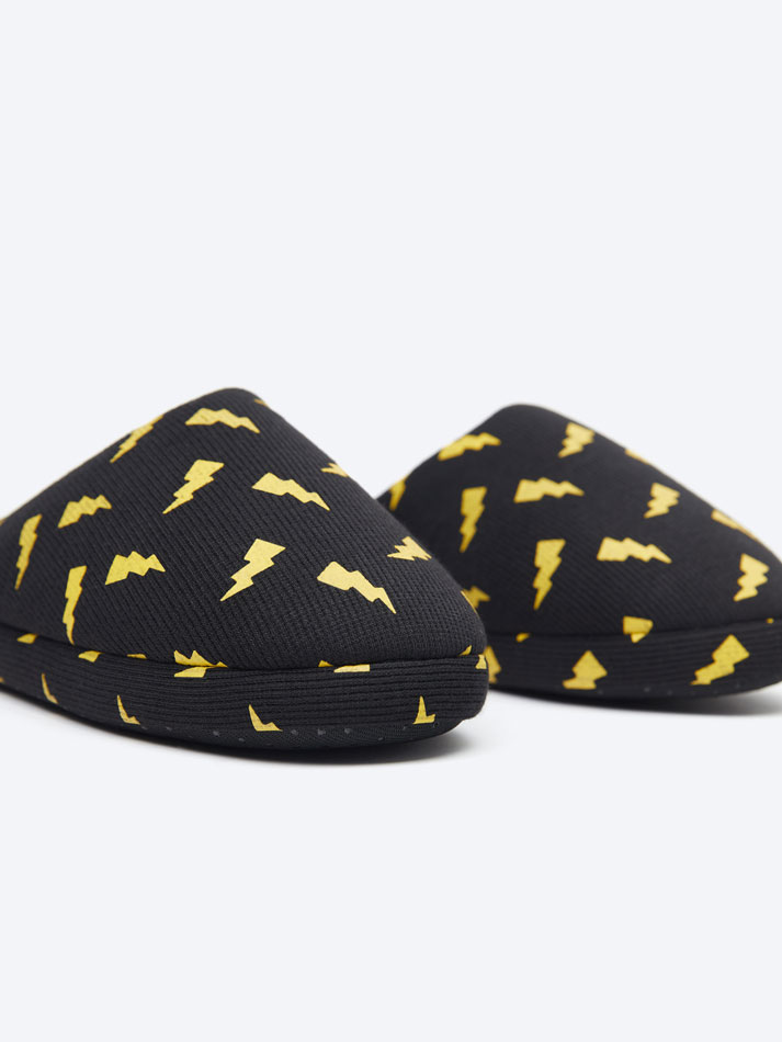Pantufa de viscose - Preta