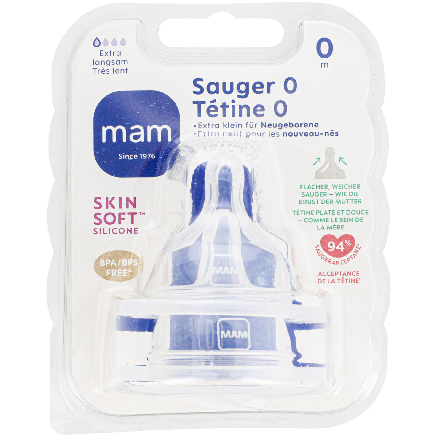 MAM Sauger 0 Silikon Silikon 0m2 Stück