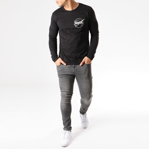 Tee Shirt Manches Longues Insignia Desaturate Noir