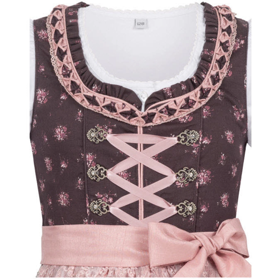 Nübler Kinderdirndl 3-teilig Rosalie Bordeaux
