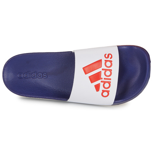 adidas Performance - ADILETTE SHOWER - Blanc / Bleu / Rouge
