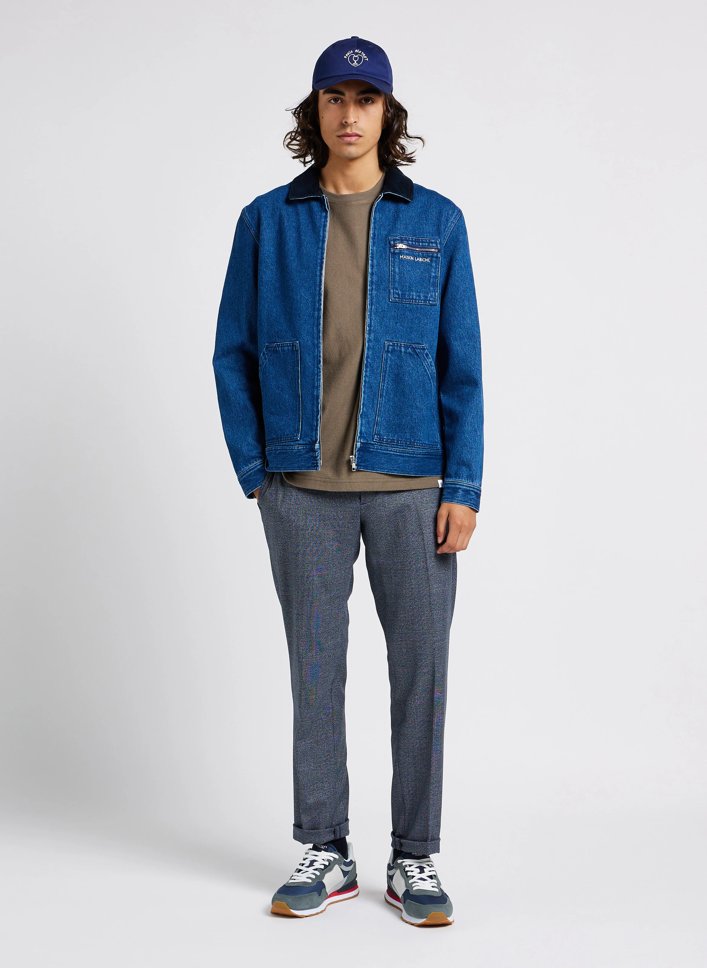 AUDIN MAISON LABICHE - Veste en Jean col en velours | Jean Délavé