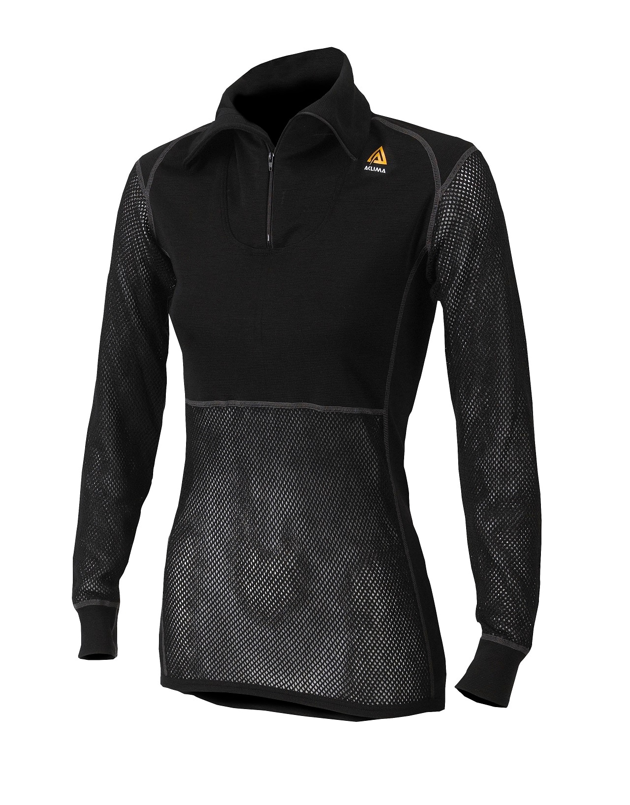 Aclima WoolNet Polo w/Zip, Dame<br>Langermet nettingtrøye i merinoull!