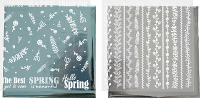Dekorationsfolie Og Design Limark - Forårsblomster - 15X15 CM - 2X2 Ark
