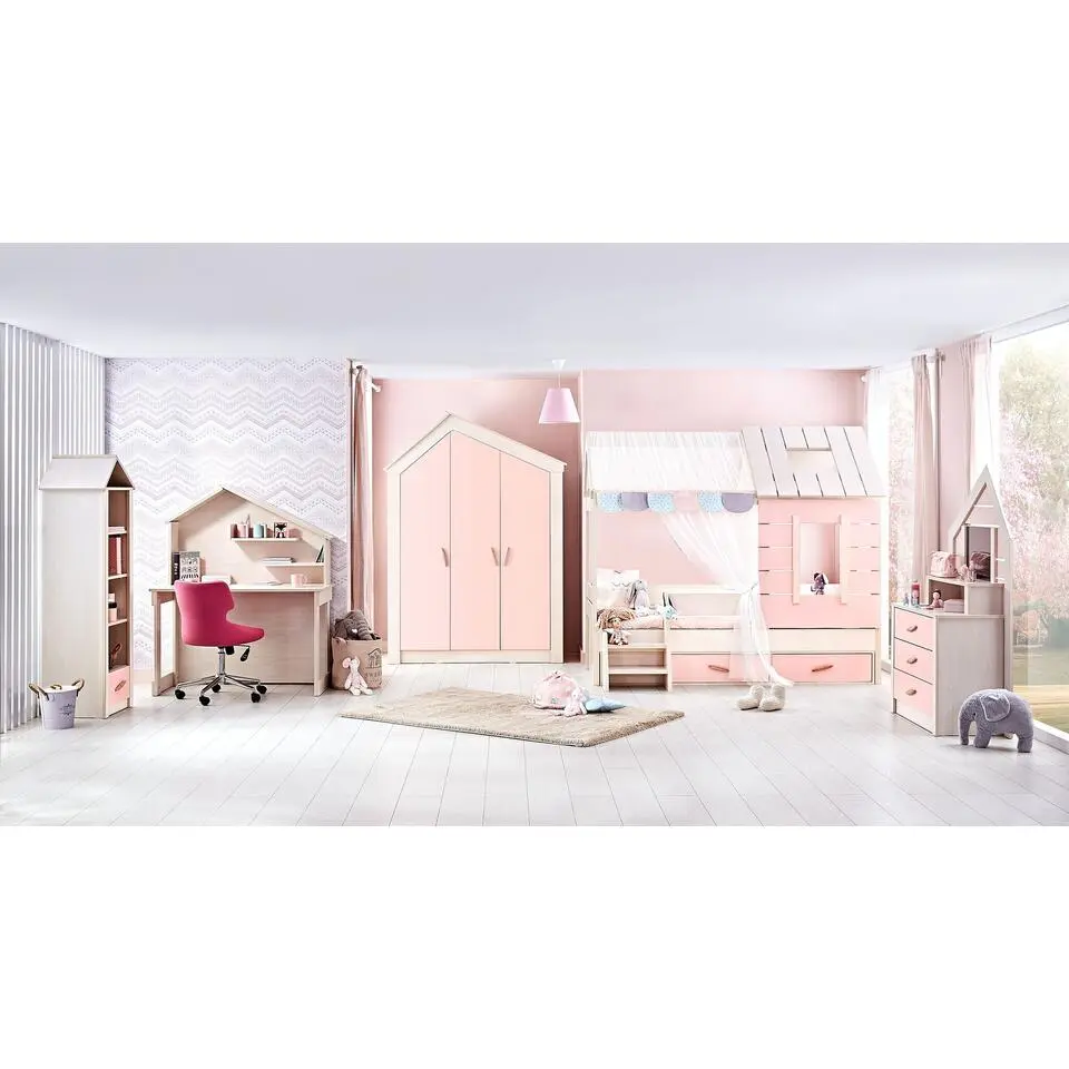Cento Pink bureau kinderbureau huisje meisjeskamer