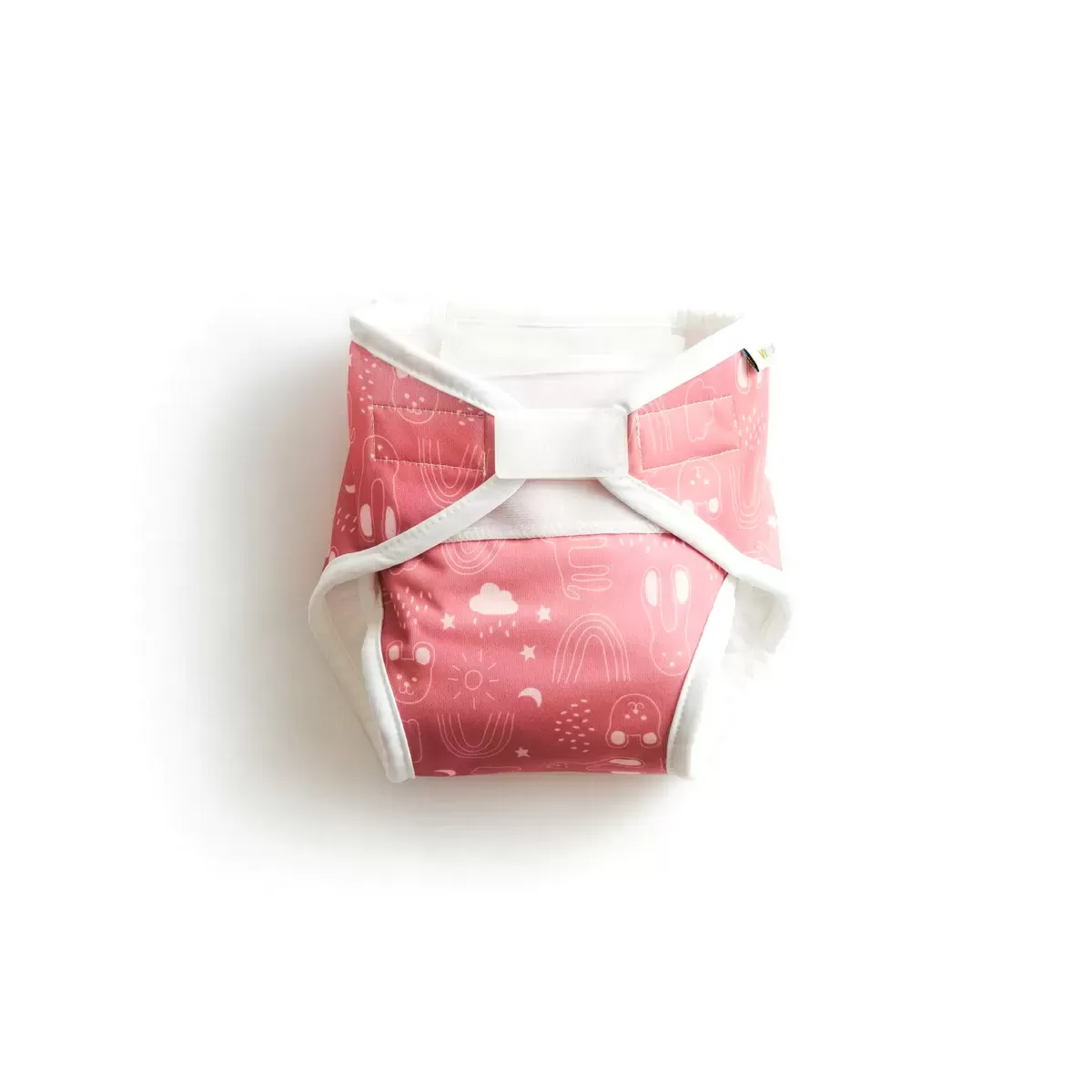 Vimse All-in-One Diaper Rusty Pink Teddy - Flere størrelser
