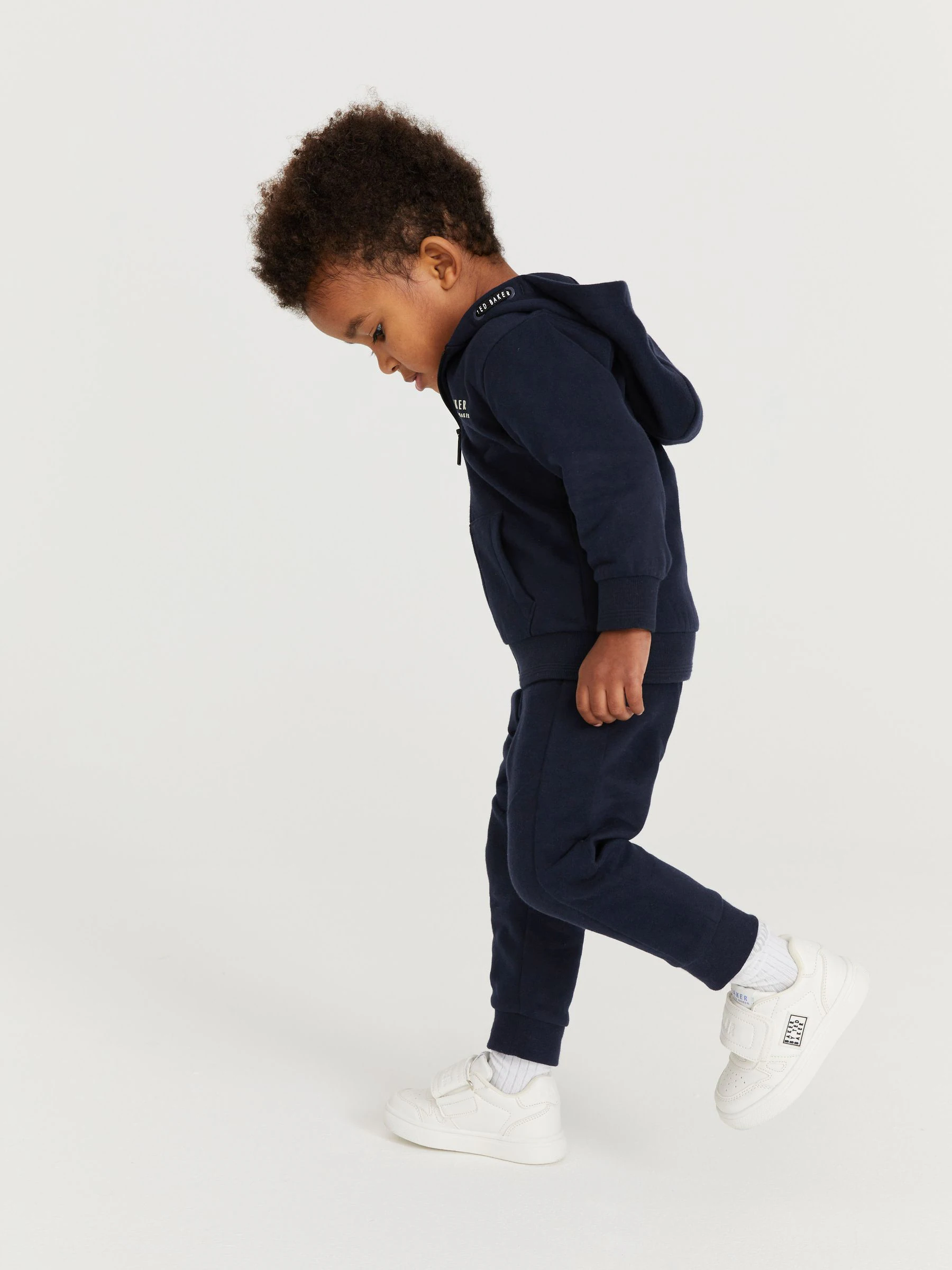 Marineblauw - Baker by Ted Baker 100% katoenen (0 - 6 jr) driedelig trainingspakset