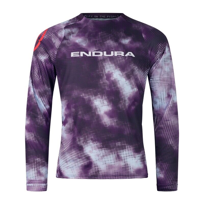 Endura Pixel Cloud Limited Edition cykeltrøje lilla dame