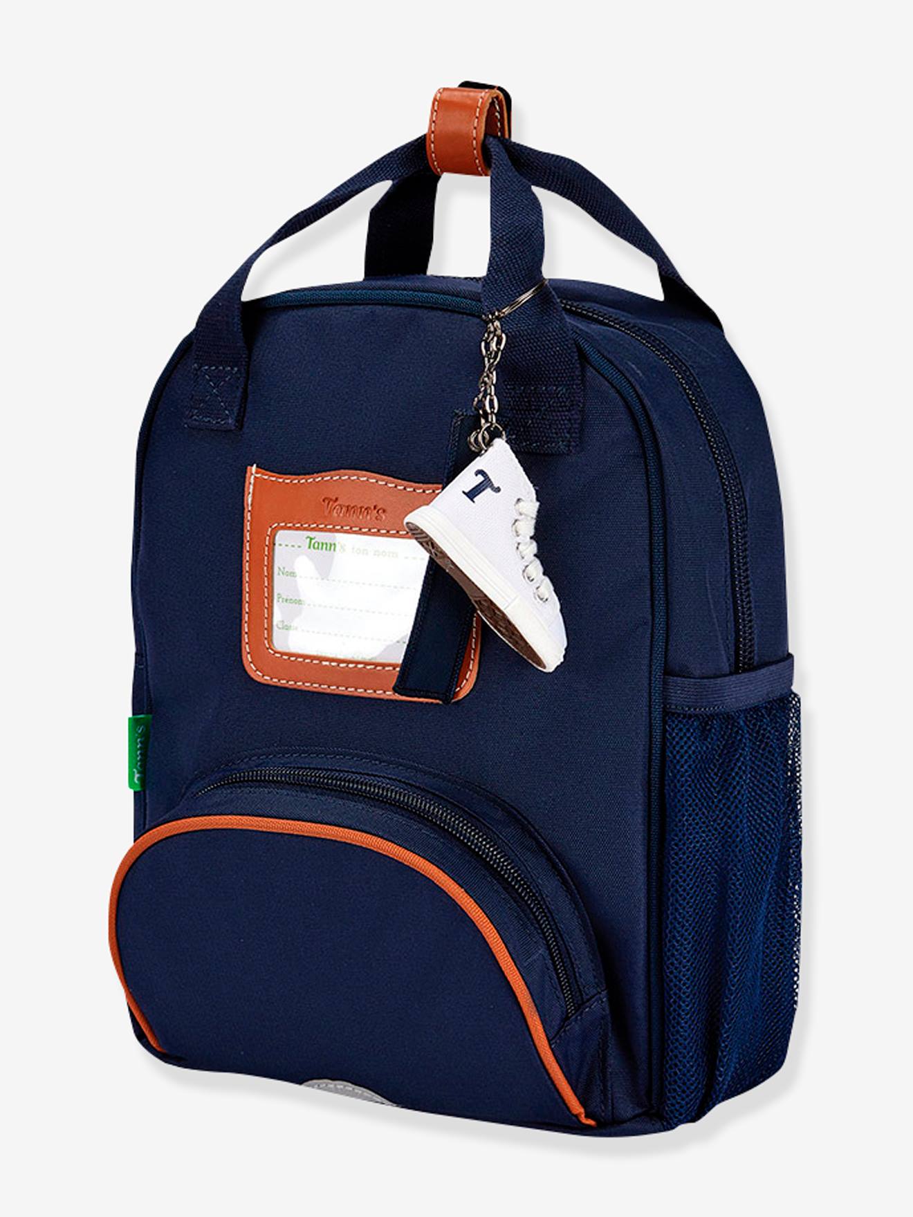 Mochila Camille da Tann's para meninas, azul escuro liso