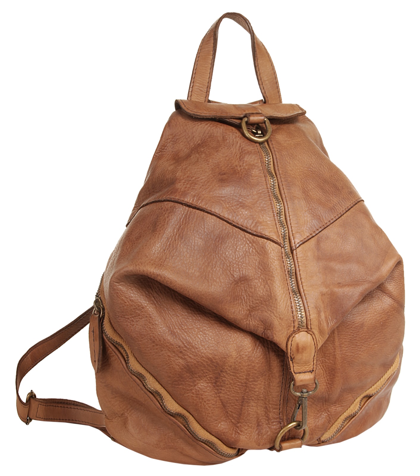 Samantha Look Cityrucksack echt Leder, Made in Italy