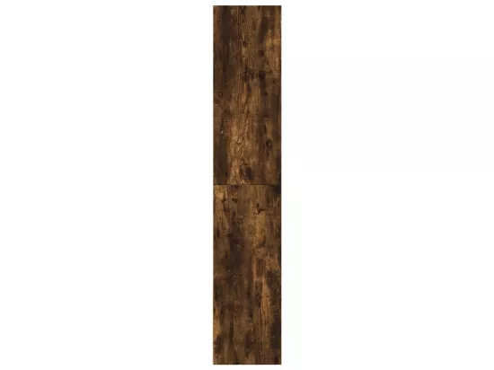 Bibliothèque chêne fumé 100x36x189 cm bois d'ingénierie