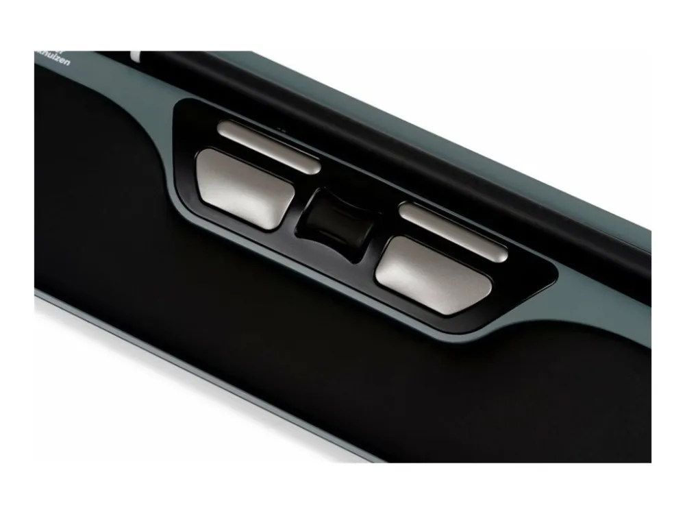 Bakker Elkhuizen ErgoSlider Plus - Central pegeenhed - ergonomisk - universel - højre- og venstrehåndet - laser - 5 knapper - kablet - USB - sort, mørkegrå, gul