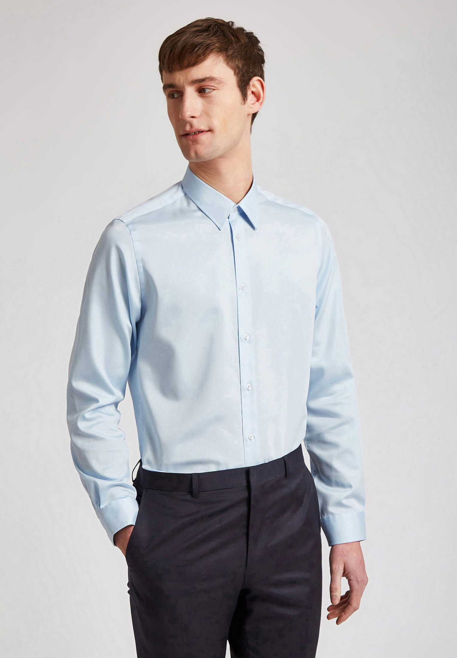 Ted Baker| Herren Shirt Ice Blue Slim Shirt