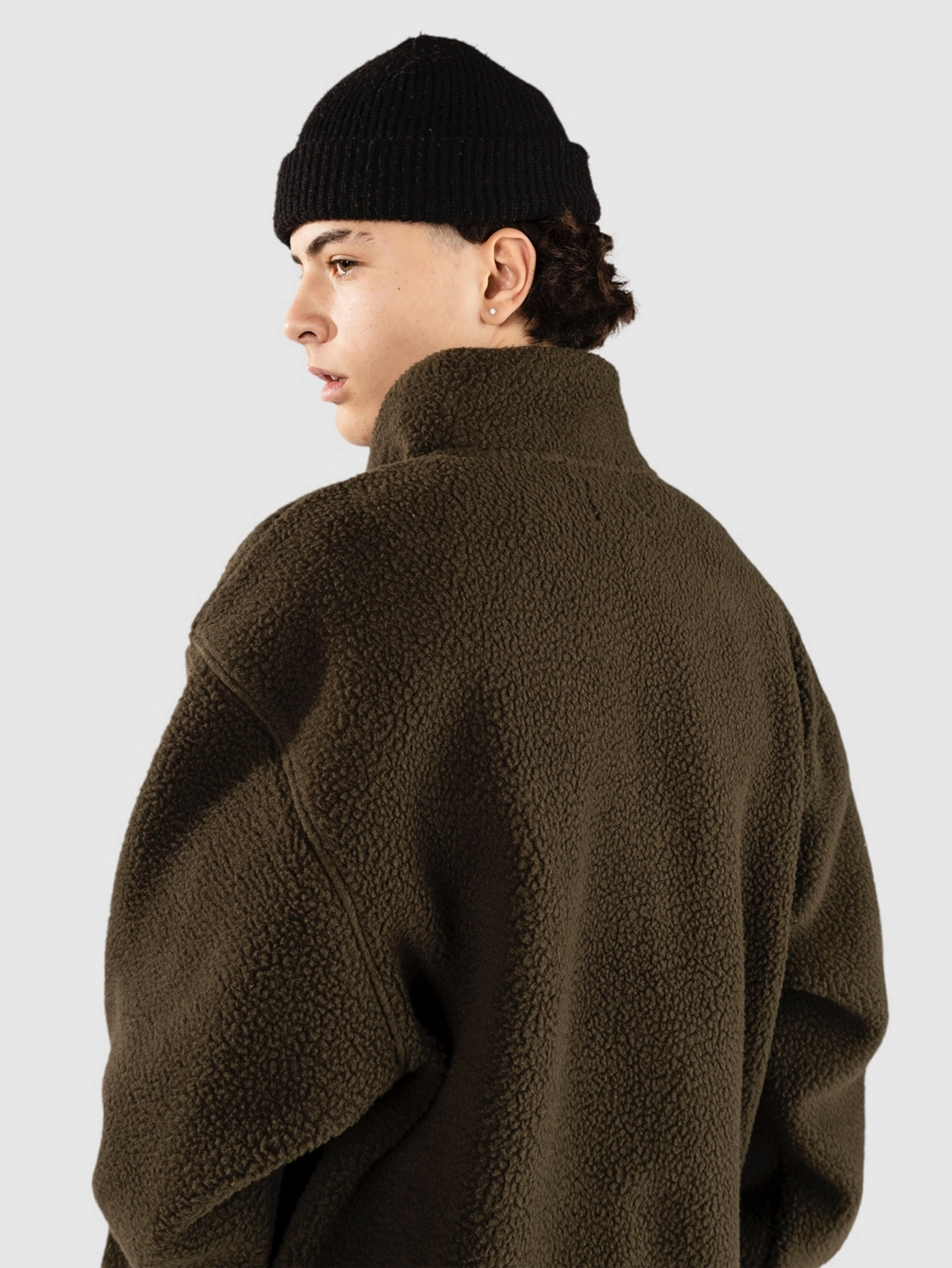 Rhythm Sherpa Sweater olive