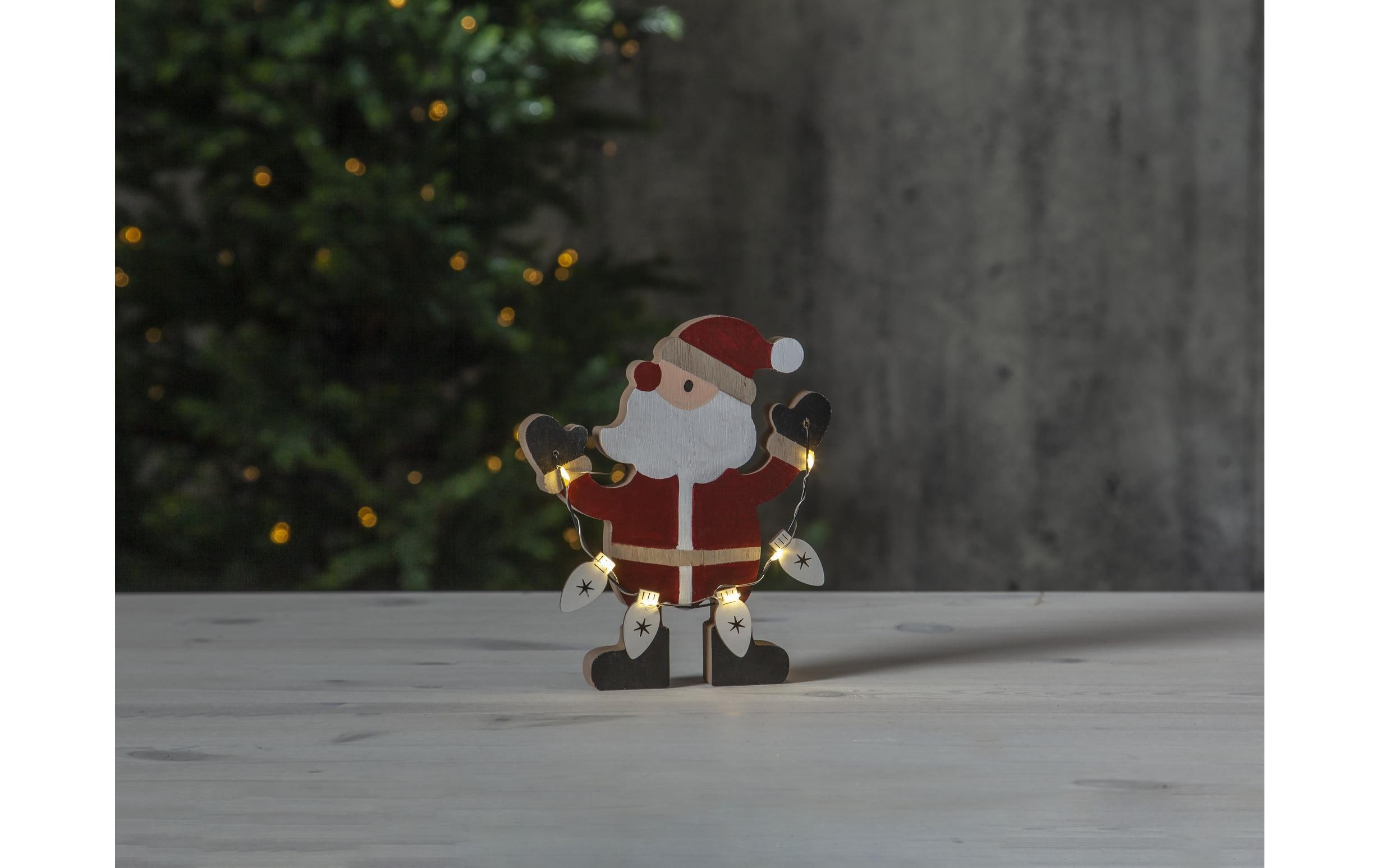 LED-Figur Weihnachtsmann Billy, 17 cm, RotLED Weihnachtsdekoration