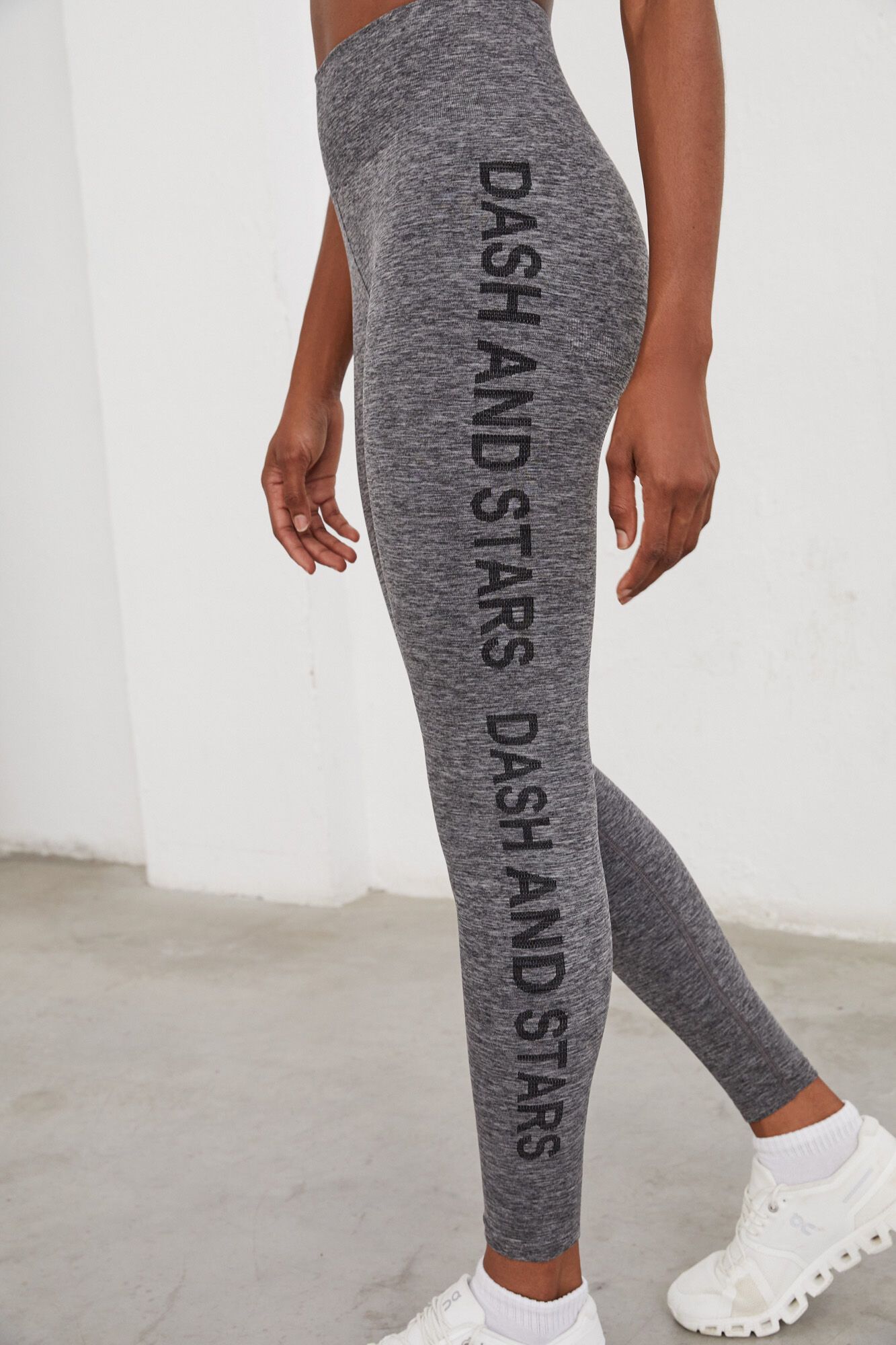 Leggings compridas cinza Seamless Fit - cinza