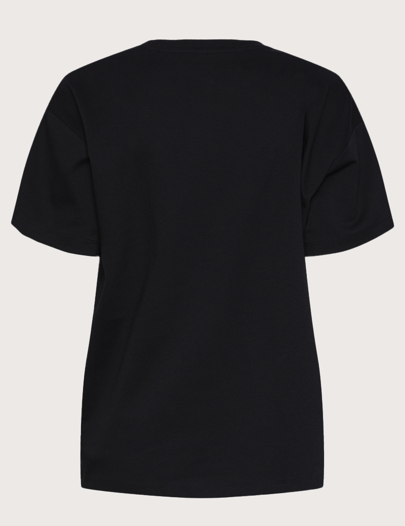 PIECES T-SHIRT FEMME BASIQUE OVERSIZE SKYLAR NOIR
