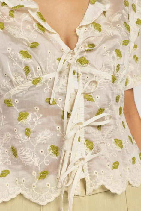 Aaiko ecru dames blouse