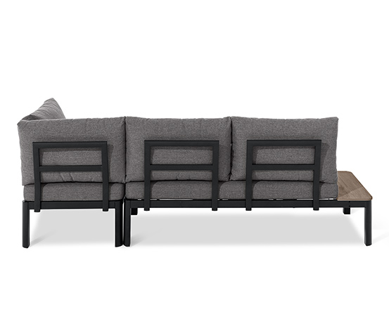 Flexible Lounge-Ecke mit Duraboard®-Tischplatten