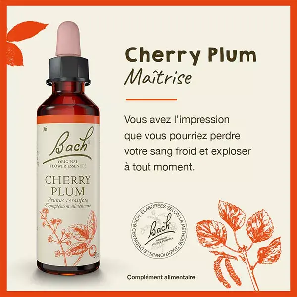 Florais de Bach Originais - Cereja e Ameixa 20ml