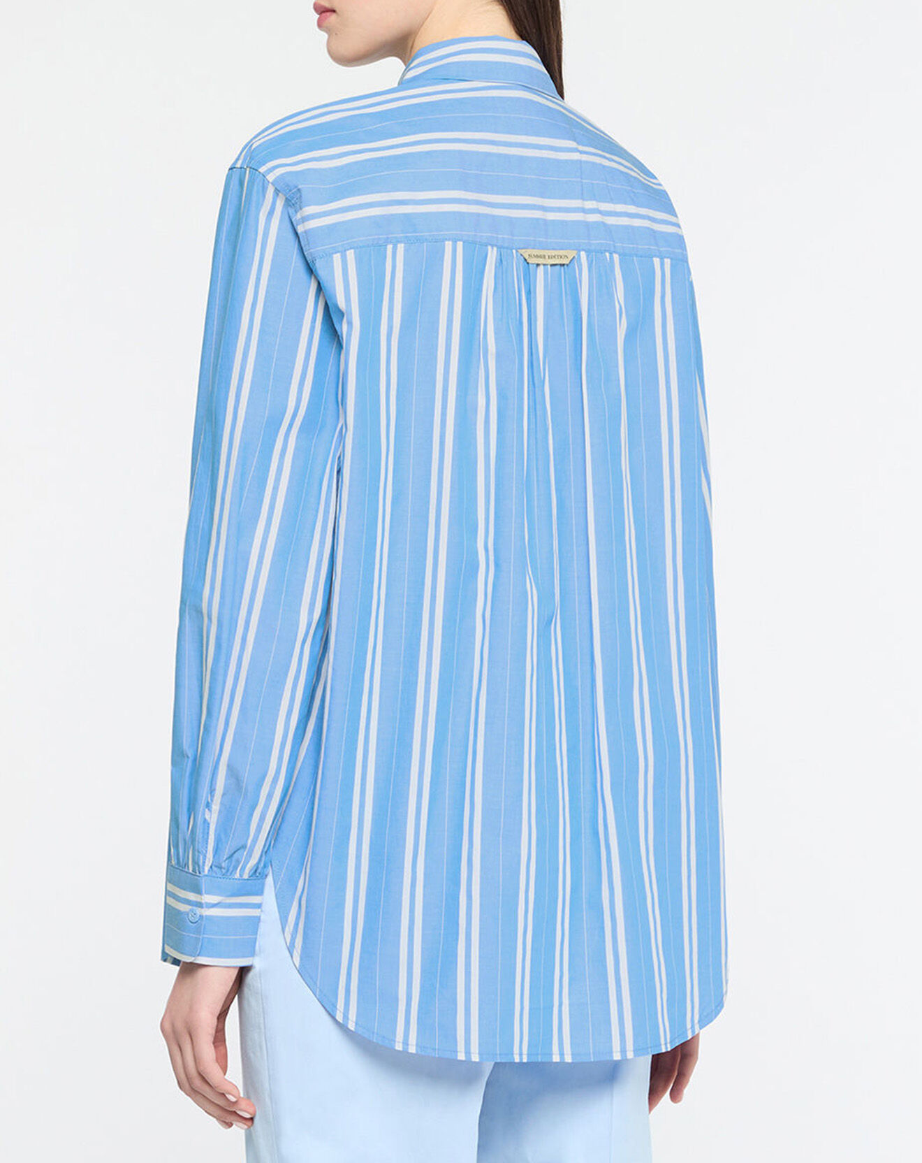 Scotch & Soda Chemise ample à rayures bleu/blanc