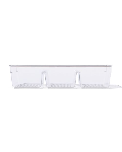 boîte de rangement en plastique à trois compartiments 34 x 15,2 x 7,5