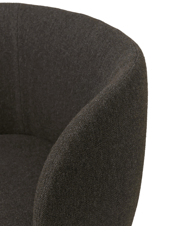 Ferm Living Rico eetkamerstoel met swivel onderstel bouclé off-white