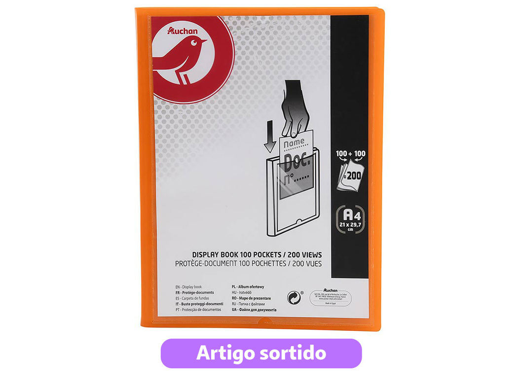 PORTFOLIO 100 BOLSAS AUCHAN CORES SORTIDAS