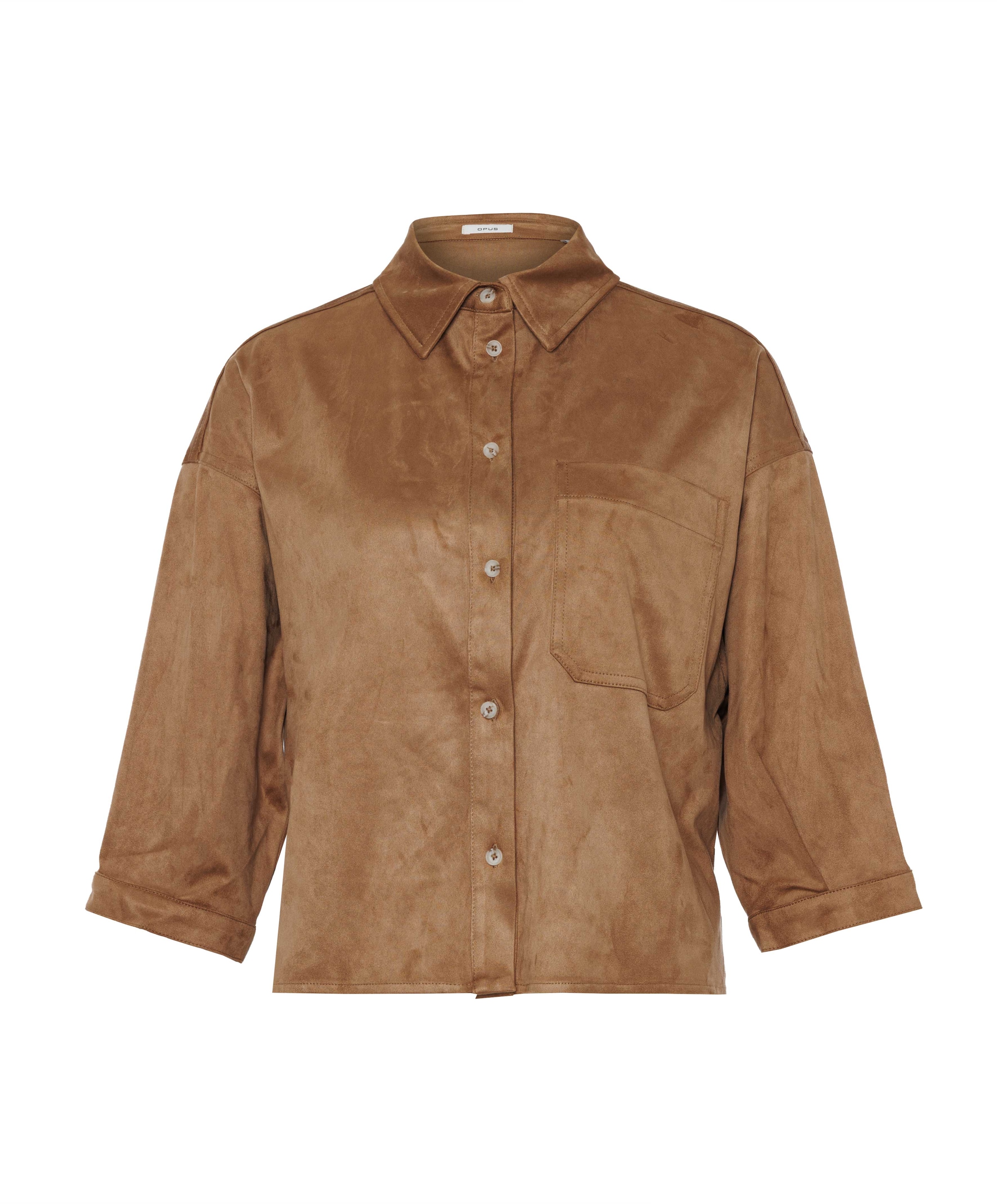 OPUS Dames blouse bruin