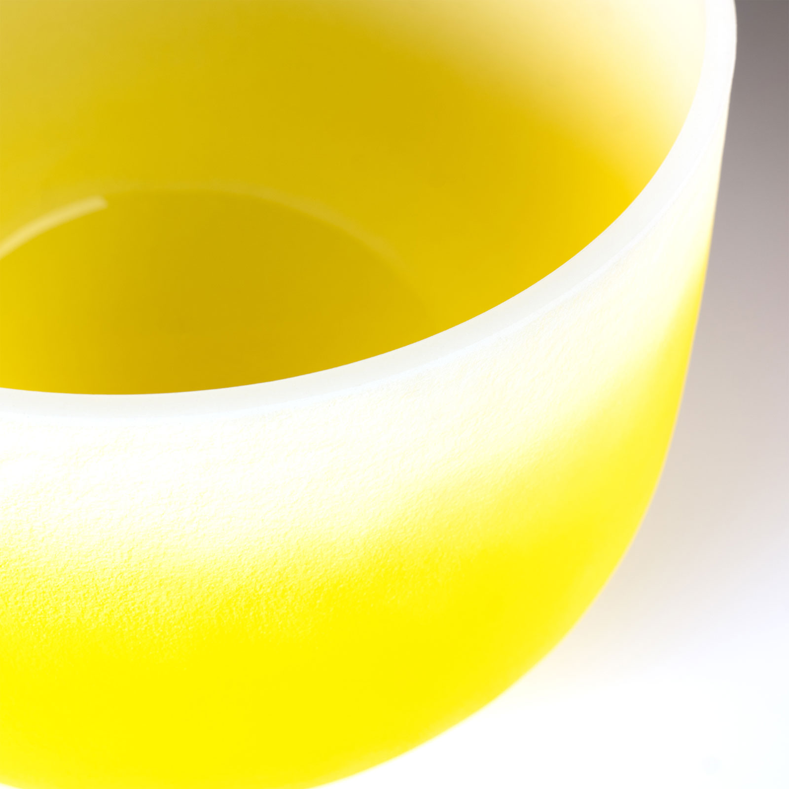Sela Percussion Crystal Singing Bowl Chakra 12" - Yellow, Solar Plexus, E (432 Hz)