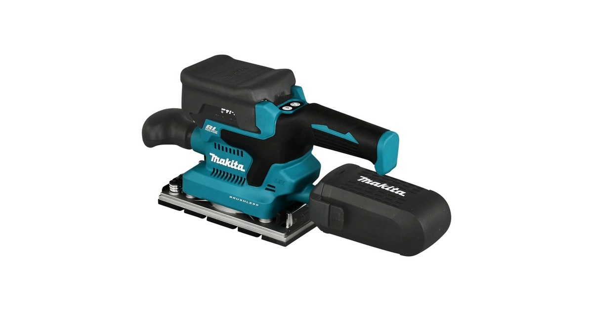 MakitaAccu-Vlakschuurmachine DBO380Z  (Blauw/zwart, Accu en oplader niet inbegrepen)